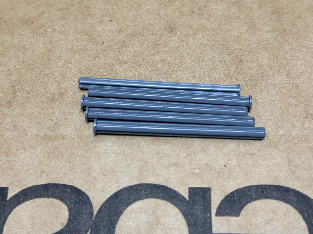 LEGO Parts - Dark Bluish Gray Technic, Axle 8L with Stop - No 55013 - QTY 5