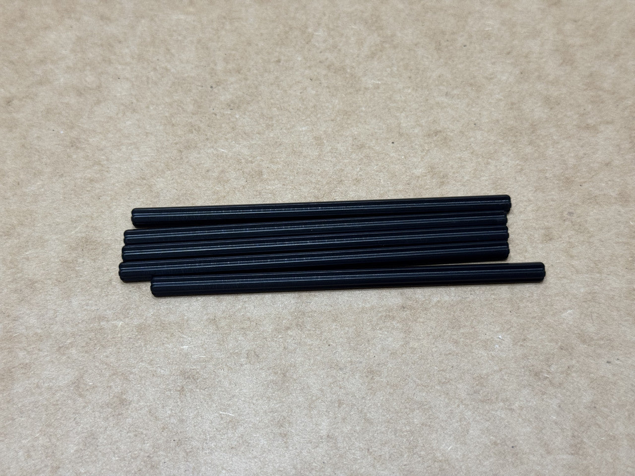 LEGO Parts - Black Technic, Axle 12L - No 3708 - QTY 5