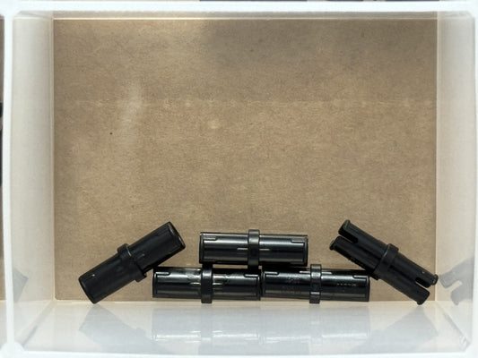 LEGO Parts - Black Technic, Pin with Short Friction Ridges - No 2780 - QTY 5