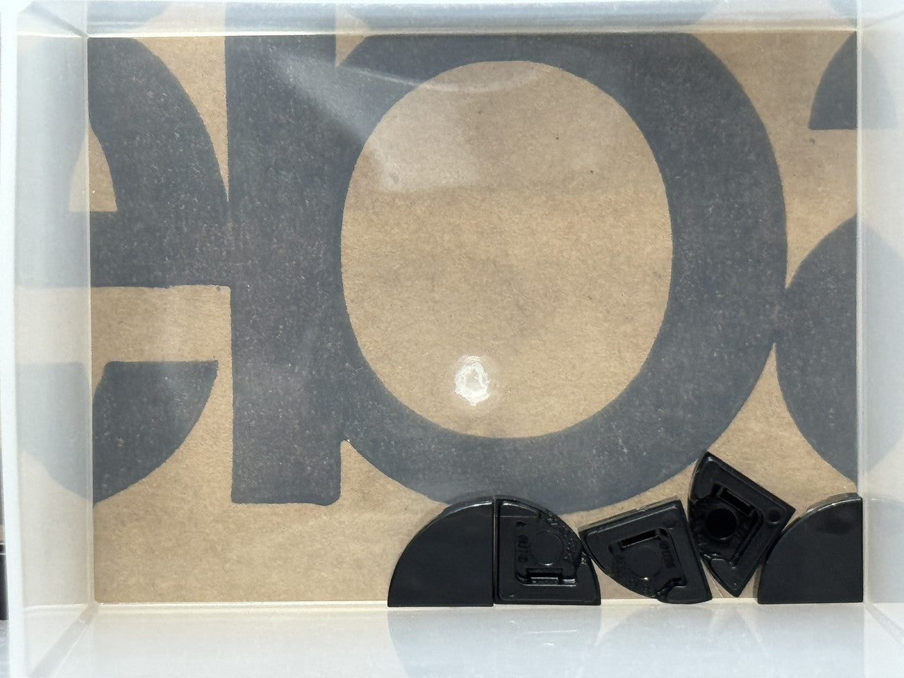 LEGO Parts - Black Tile, Round 1 x 1 Quarter - No 25269 - QTY 5
