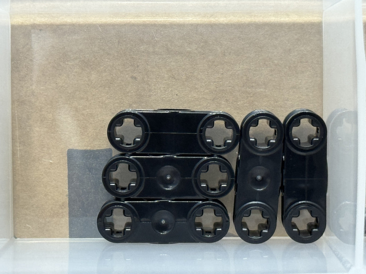 LEGO Parts - Black Technic, Axle Perpendicular 3L Center Hole - No 32184 - QTY 5
