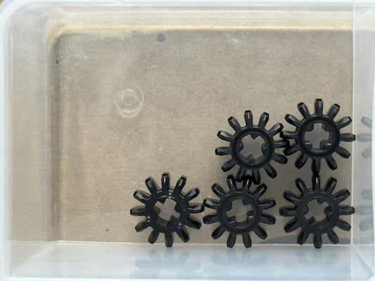 LEGO Parts - Black Technic, Gear 12 Tooth Double Bevel - No 32270 - QTY 5