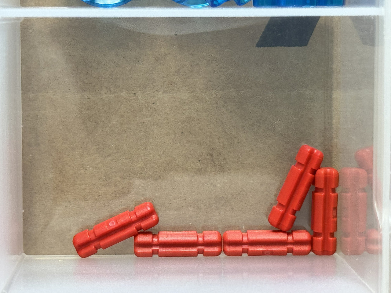 LEGO Parts - Red Technic, Axle 2L Notched - No 32062 - QTY 5