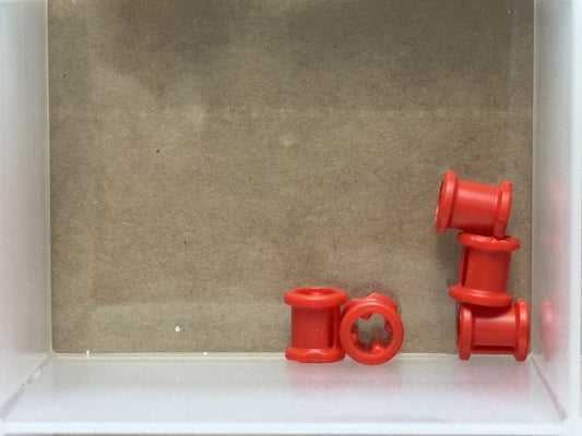 LEGO Parts - Red Technic Bush - No 3713 - QTY 5