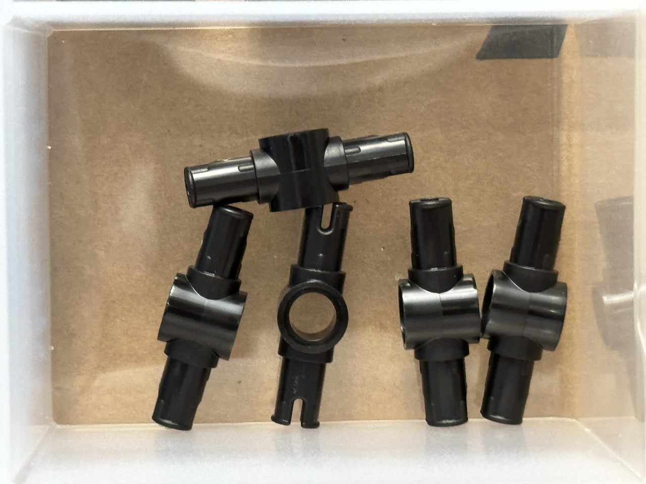 LEGO Parts - Black Technic, Pin 3L with Center Pin Hole - No 87082 - QTY 5