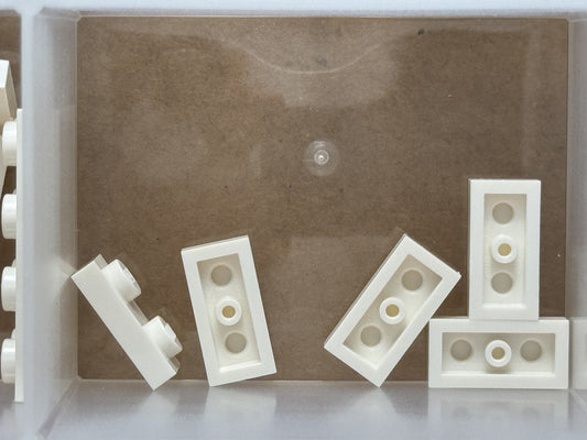 LEGO Parts - White Plate 1 x 2 - No 3023 - QTY 5