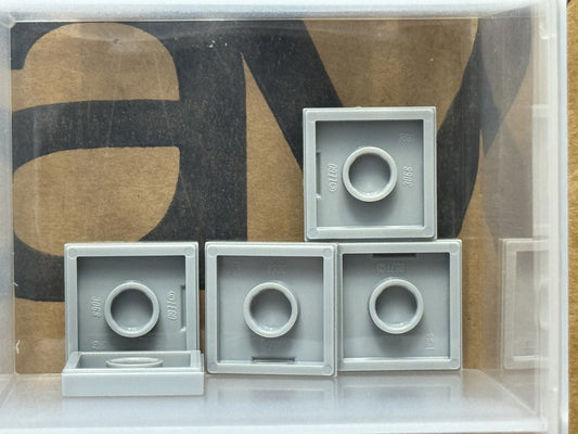 LEGO Parts - Light Bluish Gray Tile 2 x 2 - No 3068 - QTY 5