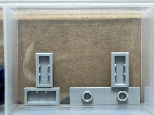 LEGO Parts - Light Bluish Gray Plate 1 x 2 1 Stud (Jumper) - No 15573 - QTY 5