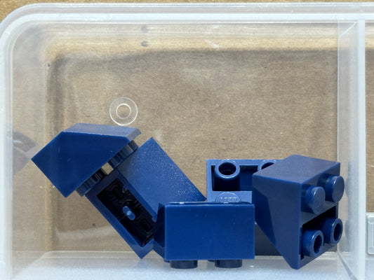 LEGO Parts - Dark Blue Slope, Inverted 45 2 x 2 - No 3660 - QTY 5