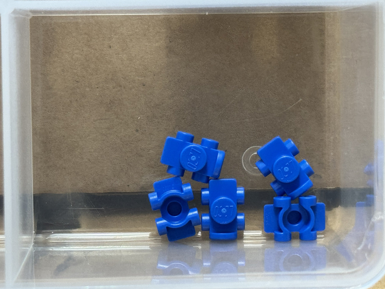 LEGO Parts - Blue Minifigure Footgear Roller Skate - No 11253 - QTY 5