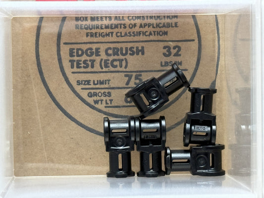 LEGO Parts - Black Technic, Axle Connector with Axle Hole - No 32039 - QTY 5