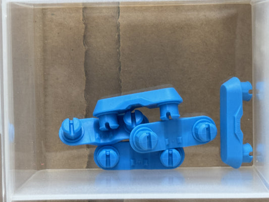 LEGO Parts - Dark Azure Technic, Link Tread, Double, Rubber - No 14149 - QTY 5