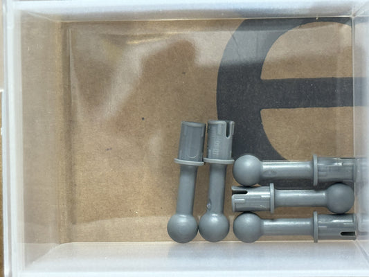 LEGO Parts - Dark Bluish Gray Technic, Pin Bar Tow Ball, 3L - No 80477 - QTY 5