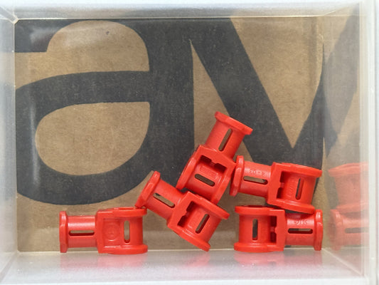 LEGO Parts - Red Technic, Axle Connector with Axle Hole - No 32039 - QTY 5