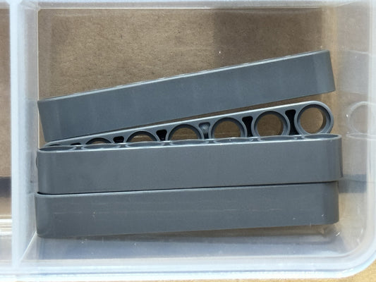 LEGO Parts - Dark Bluish Gray Technic, Liftarm Thick 1 x 7 - No 32524 - QTY 5