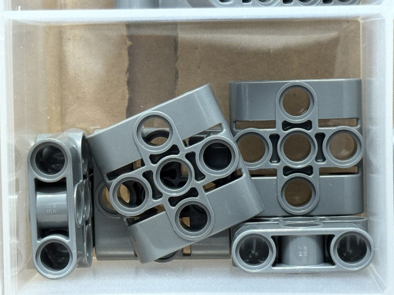 LEGO Parts - Dark Bluish Gray Technic, Pin Block 1 x 3 x 3 - No 39793 - QTY 5