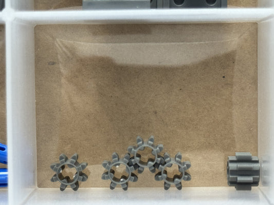 LEGO Parts - Dark Bluish Gray Technic, Gear 8 Tooth Dual Face - No 10928 - QTY 5