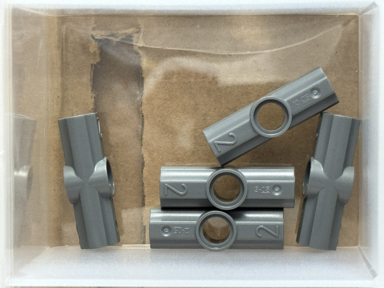 LEGO Parts - Dark Bluish Gray Technic, Axle Pin Angled #2 - No 32034 - QTY 5