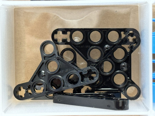 LEGO Parts - Black Technic, Liftarm Triangle Thin 3 x 5 - No 99773 - QTY 5