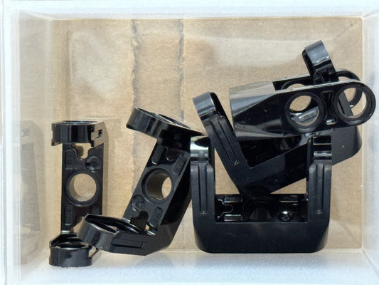 LEGO Parts - Black Technic, Pin Toggle Joint Double Holes - No 87408 - QTY 5
