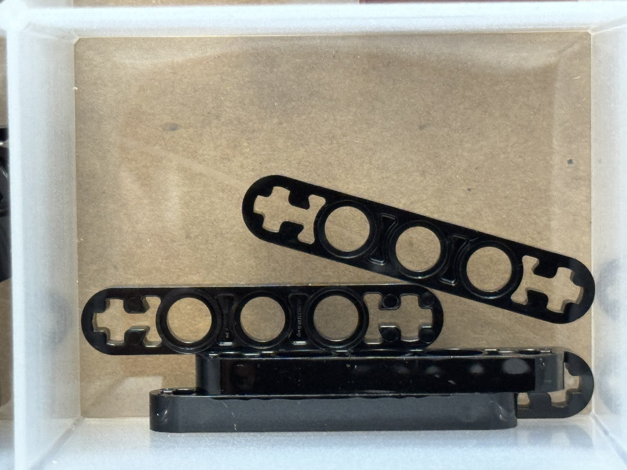LEGO Parts - Black Technic, Liftarm Thin 1 x 5 - Axle Holes - No 11478 - QTY 5