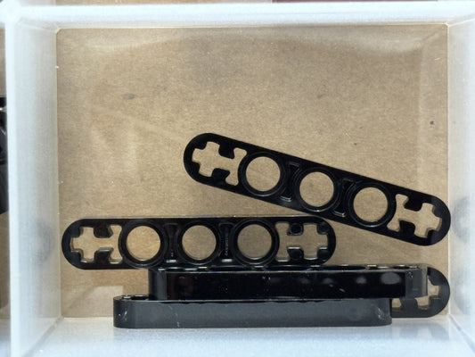 LEGO Parts - Black Technic, Liftarm Thin 1 x 5 - Axle Holes - No 11478 - QTY 5