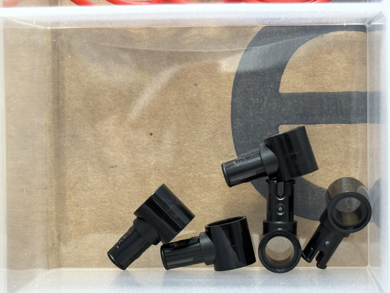 LEGO Parts - Black Technic, Pin with Pin Hole - No 15100 - QTY 5