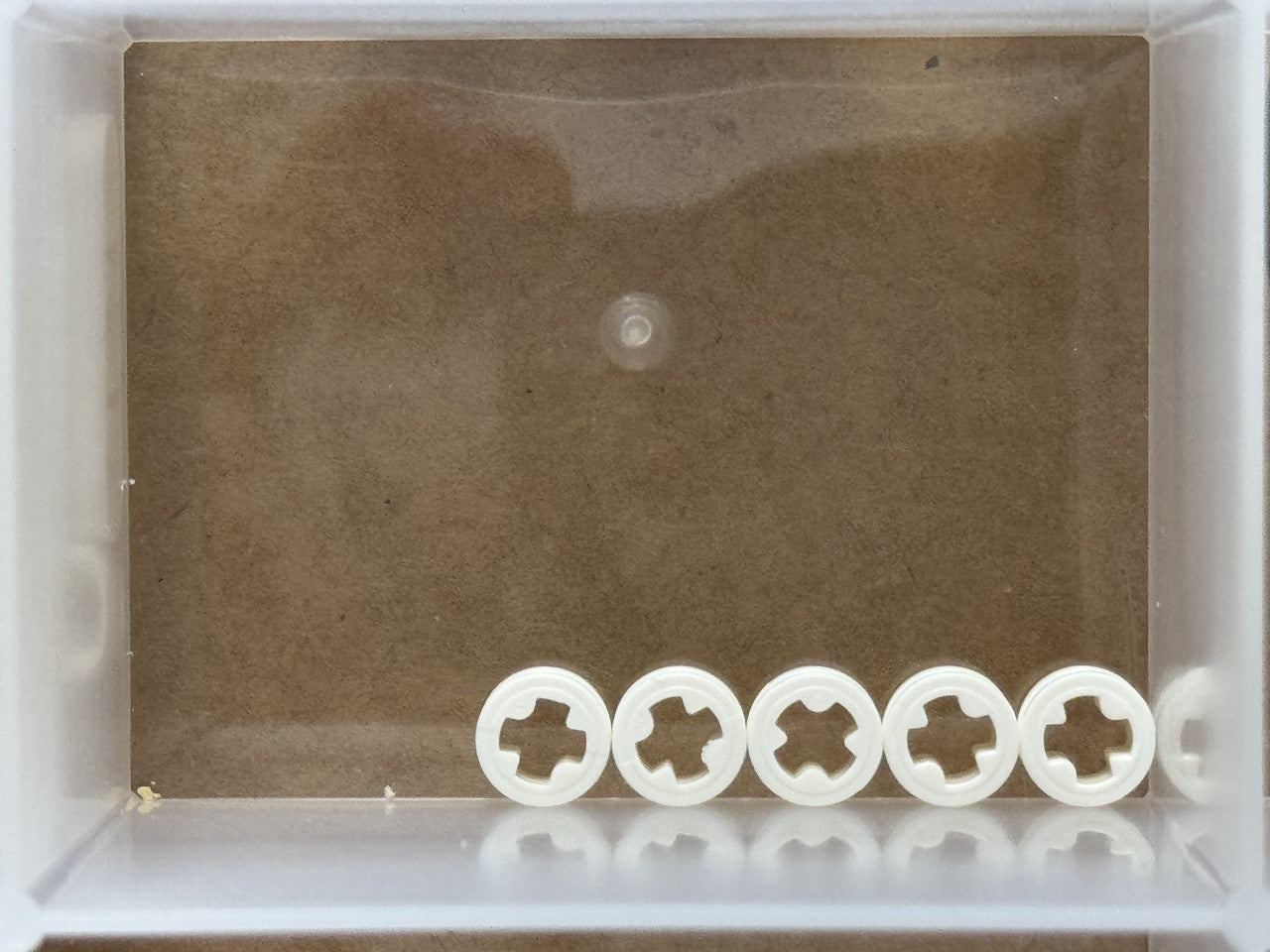 LEGO Parts - White Technic Bush 1/2 Smooth - No 4265c - QTY 5