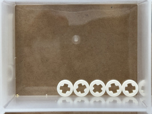 LEGO Parts - White Technic Bush 1/2 Smooth - No 4265c - QTY 5