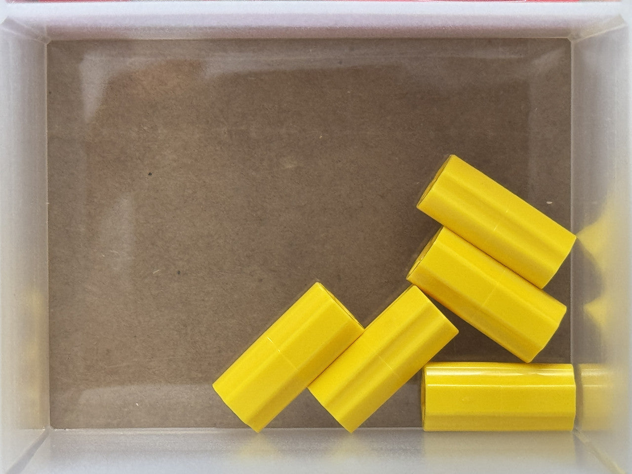 LEGO Parts - Yellow Technic, Axle Connector 2L - No 6538c - QTY 5