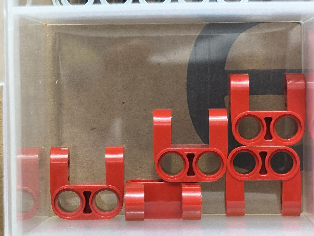 LEGO Parts - Red Technic, Axle Pin Perpendicular Double Split - No 69819 - QTY 5
