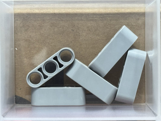 LEGO Parts - Light Bluish Gray Technic, Liftarm Thick 1 x 3 - No 32523 - QTY 5