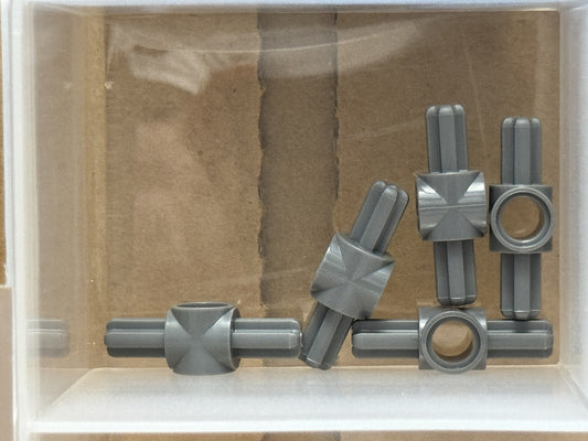 LEGO Parts - Dark Bluish Gray Technic, Axle Pin Hub 2 Axles - No 27940 - QTY 5