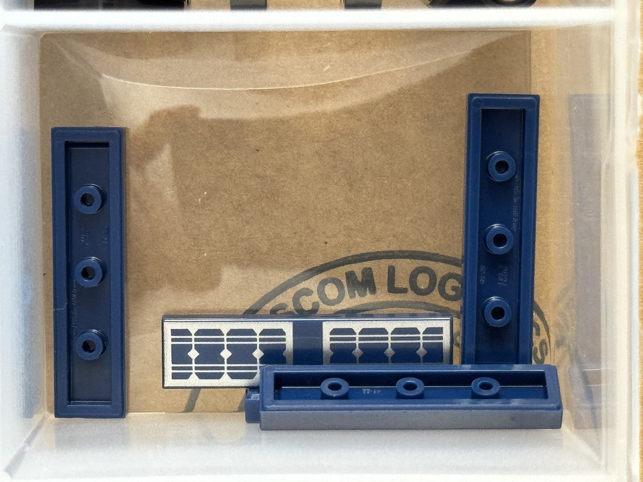 LEGO Parts - Dark Blue Tile 1 x 4 with Solar Panels - No 2431pb0499 - QTY 5