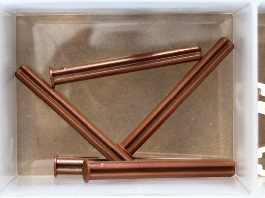 LEGO Parts - Reddish Brown Technic, Axle 5L with Stop - No 15462 - QTY 5