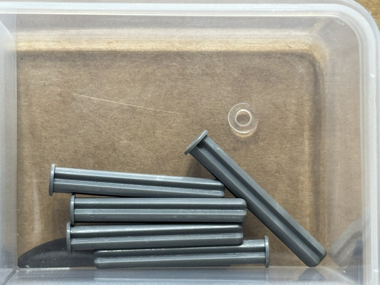 LEGO Parts - Dark Bluish Gray Technic, Axle 4L with Stop - No 87083 - QTY 5