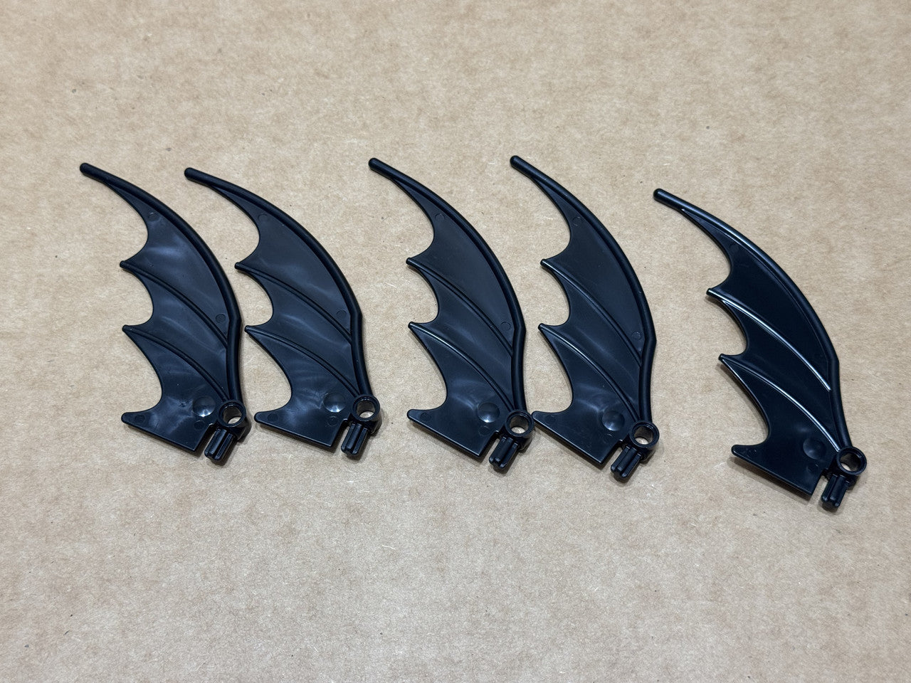 LEGO Parts - Black Dragon Wing 8 x 10 - No 55706 - QTY 5