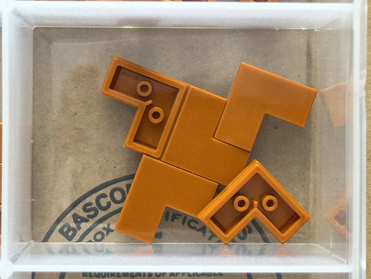 LEGO Parts - Dark Orange Tile 2 x 2 Corner - No 14719 - QTY 5