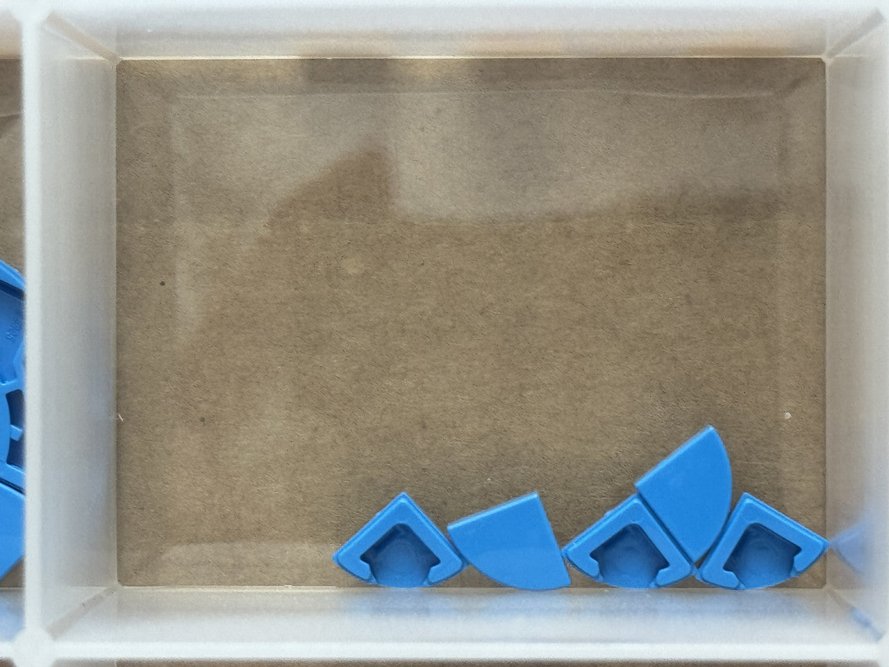 LEGO Parts - Dark Azure Tile, Round 1 x 1 Quarter - No 25269 - QTY 5