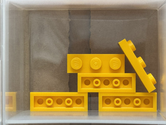 LEGO Parts - Bright Light Orange Plate 1 x 3 - No 3623 - QTY 5