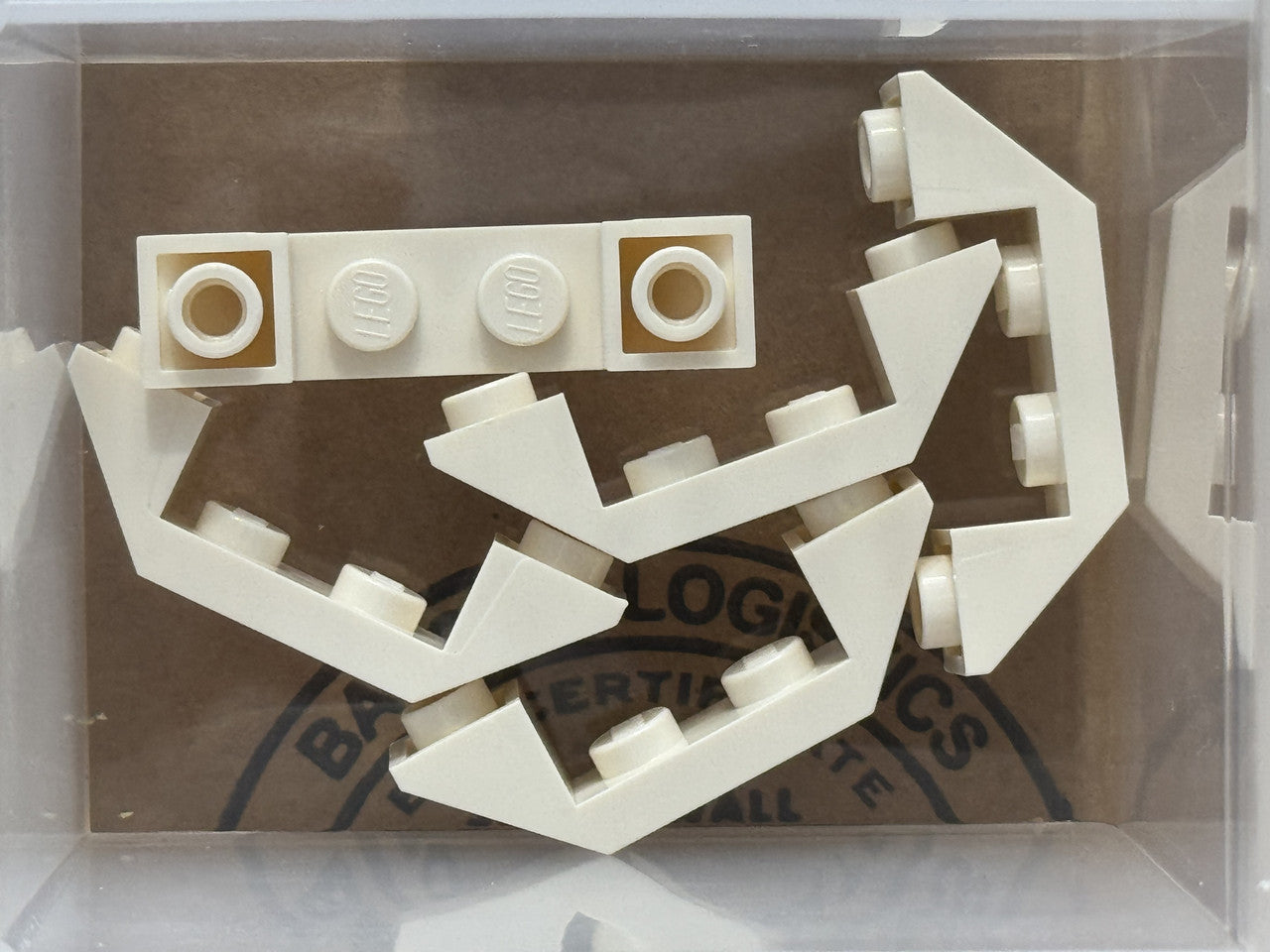 LEGO Parts - White Slope, Inverted 45 4 x 1 Double - No 32802 - QTY 5