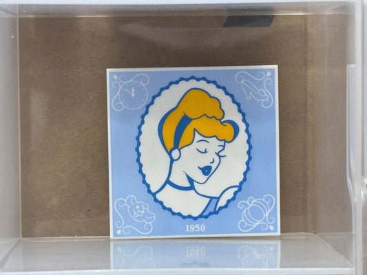 LEGO Parts - White Tile 4 x 4 Cinderella Portrait - No 1751pb036 - QTY 1