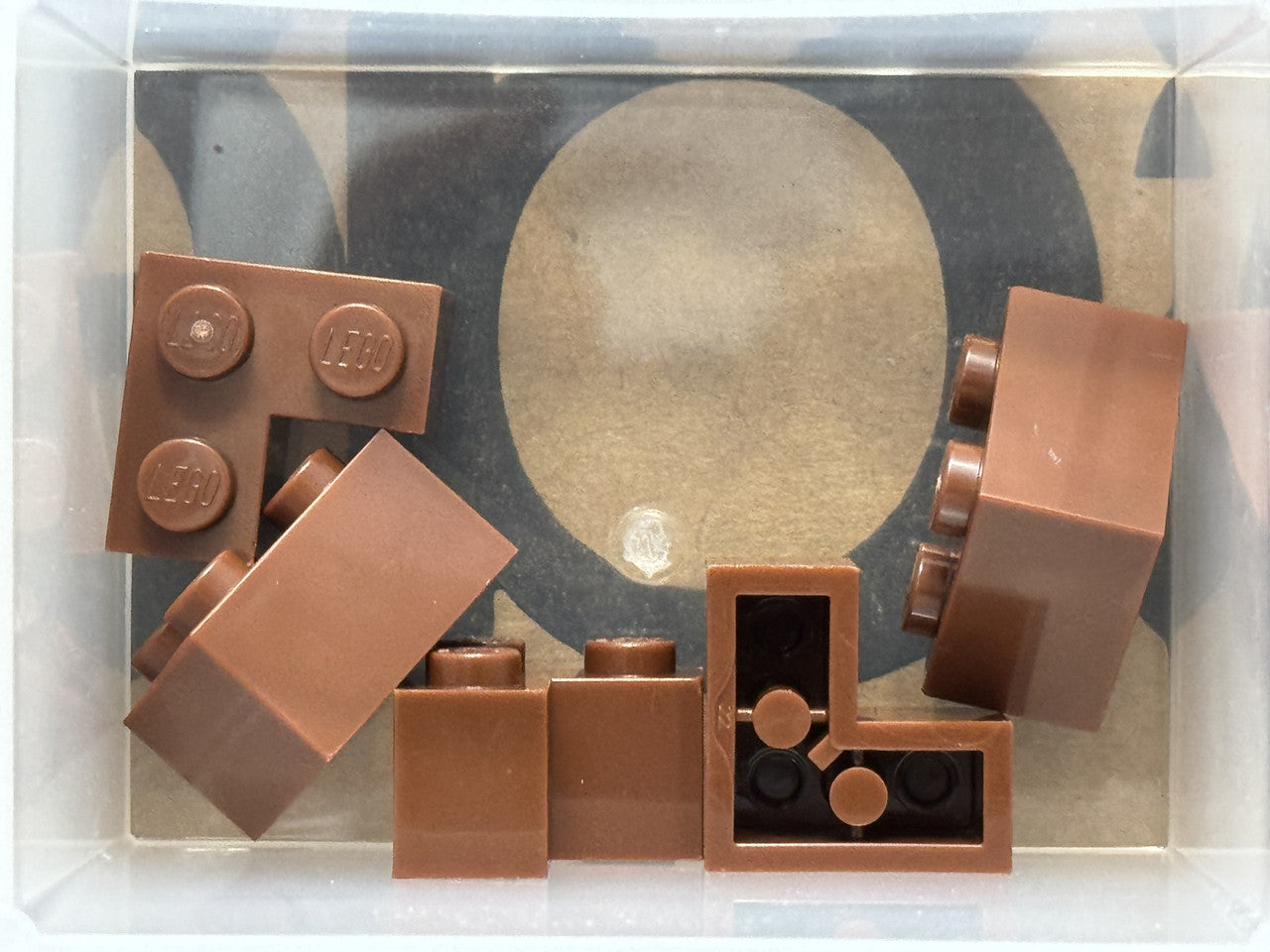 LEGO Parts - Reddish Brown Brick 2 x 2 Corner - No 2357 - QTY 5