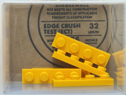 LEGO Parts - Bright Light Orange Plate 1 x 4 - No 3710 - QTY 5