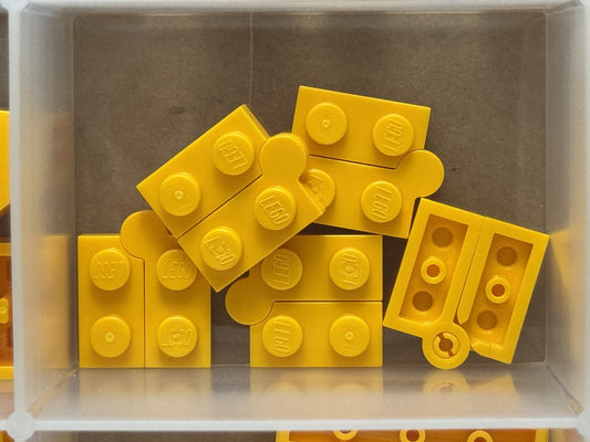 LEGO Parts - Bright Light Orange Hinge Plate 1 x 4 Swivel - No 2429c01 - QTY 5