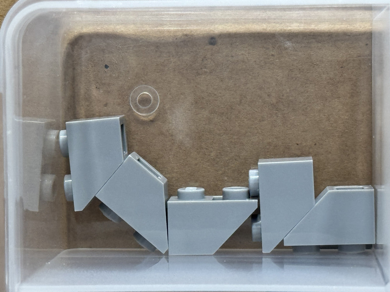 LEGO Parts - Light Bluish Gray Slope, Inverted 45 2 x 1 - No 3665 - QTY 5