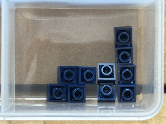 LEGO Parts - Dark Blue Slope, Curved 2 x 1 x 2/3 Inverted - No 24201 - QTY 5