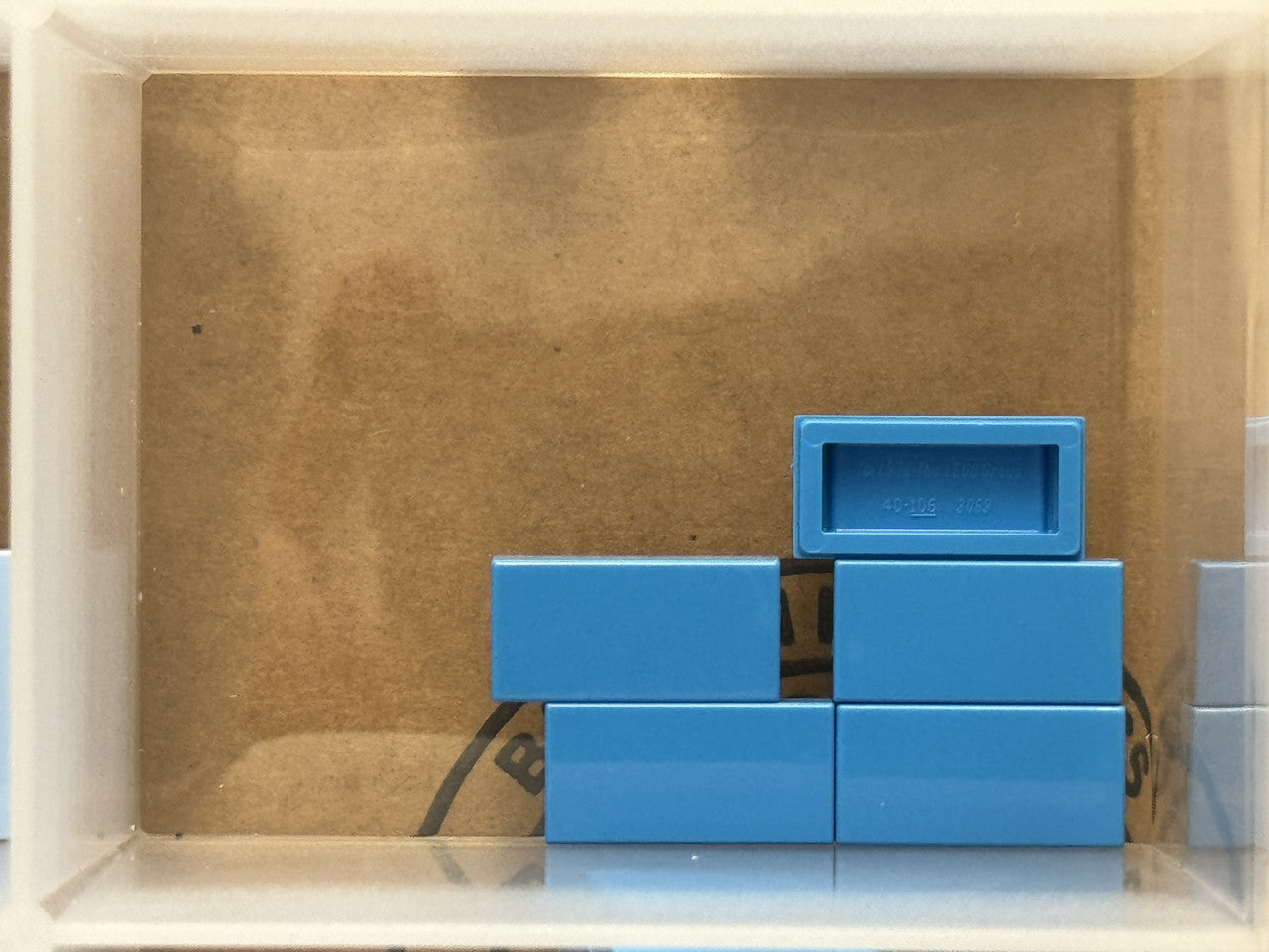 LEGO Parts - Dark Azure Tile 1 x 2 - No 3069 - QTY 5