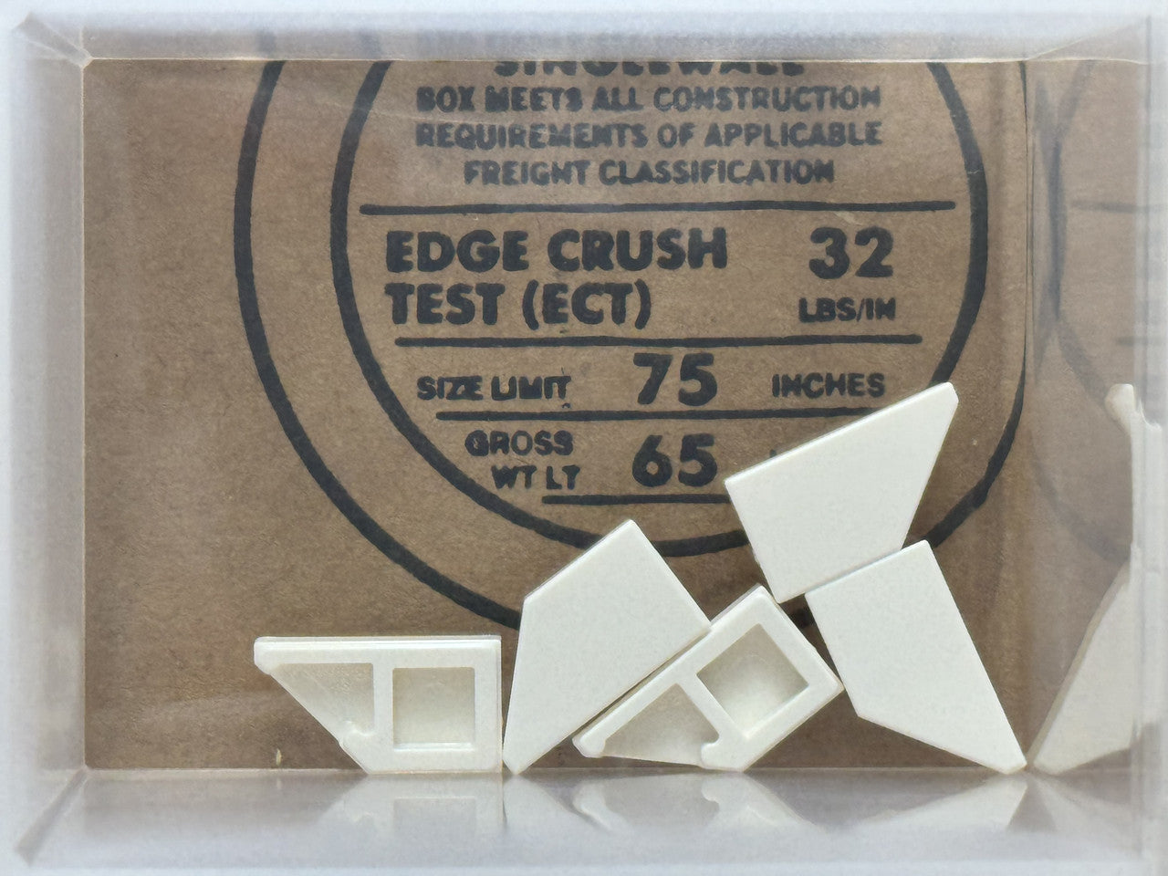 LEGO Parts - White Tile, Modified 1 x 2 Wedge Right - No 5092 - QTY 5