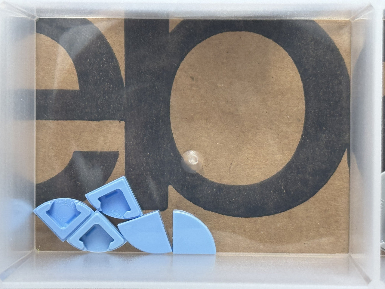 LEGO Parts - Bright Light Blue Tile, Round 1 x 1 Quarter - No 25269 - QTY 5